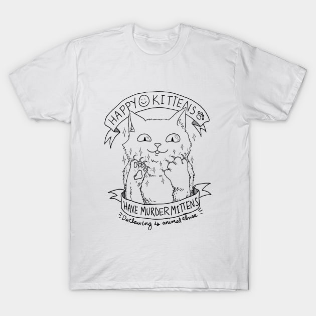 Murder Mittens T-Shirt by InsomniaDoodles